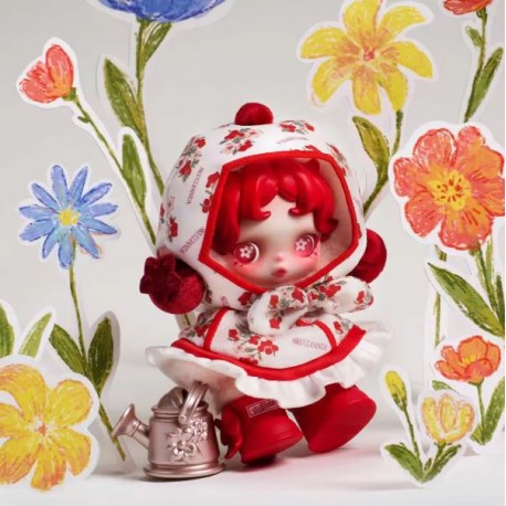 Pop Mart SKULLPANDA - Amid Flowers (Plush Doll Pendant)