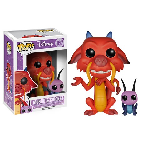 Figurine Pop MULAN - Mushu et cricket