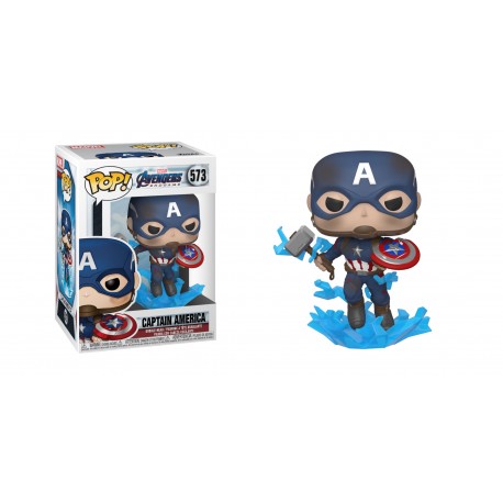 Figurine Pop AVENGERS ENDGAME - Captain America Shield&Mjolnir