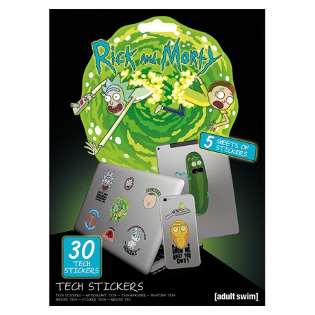 Pack de stickers RICK ET MORTY - Adventures