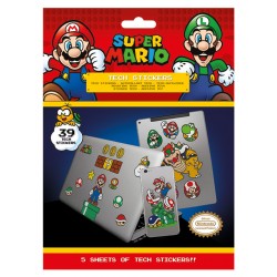 Pack de stickers SUPER MARIO