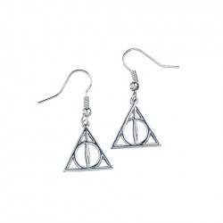 Boucles d’oreilles HARRY POTTER pendantes en argent 925ème Reliques de la mort