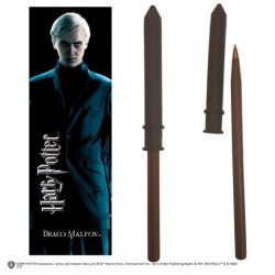 Stylo baguette et marque page HARRY POTTER Drago Malfoy