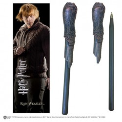 Stylo baguette et marque page HARRY POTTER Ron Weasley