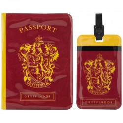 Couverture de Passeport et Porte-étiquette HARRY POTTER-Gryffondor