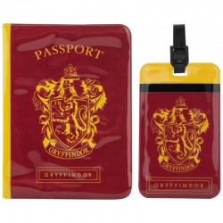 Couverture de Passeport et Porte-étiquette HARRY POTTER - Gryffondor