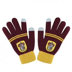 Gants tactiles HARRY POTTER - Gryffondor pourpre et or