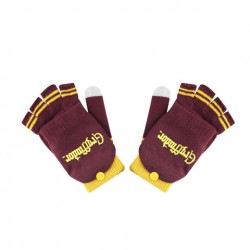 Moufles mitaines HARRY POTTER - Gryffondor pourpre et or