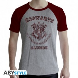 T-shirt logo poudlard - HARRYPOTTER - Homme gris et bordeaux
