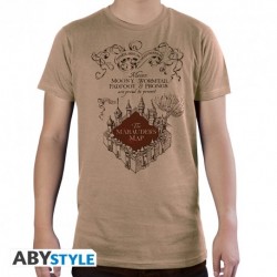 T-shirt carte du maraudeur - HARRYPOTTER - Homme beige, sable