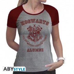 T-shirt logo poudlard - HARRYPOTTER - Femme gris et bordeaux