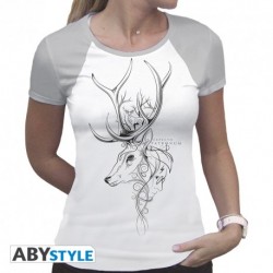 T-shirt Patronus - HARRY POTTER - Femme Gris et blanc