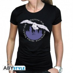 T-shirt Hedwige - HARRY POTTER - Femme Noir