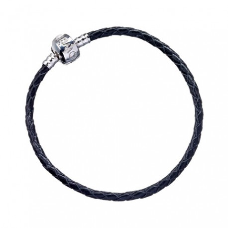 Bracelet à charms - HARRY POTTER - Cuir noir