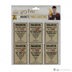 Set de 6 magnets HARRY POTTER - Proclamations