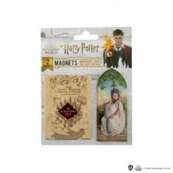 Set de 2 magnets HARRY POTTER - Carte du Maraudeur et la Dame du portrait
