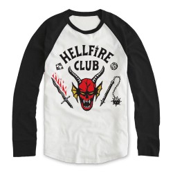T-shirt STRANGER THINGS Hellfire Club Manche 3/4