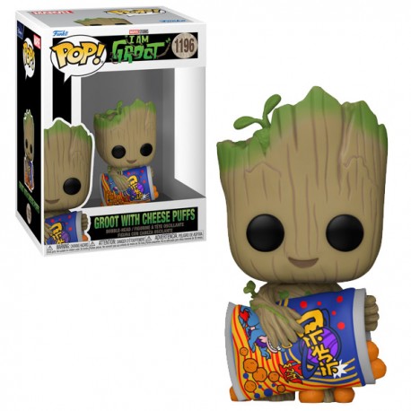 Figurine Pop I AM GROOT - Groot with Cheese Puffs