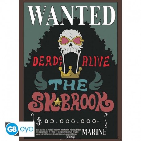 mini poster ONE PIECE wanted Brook